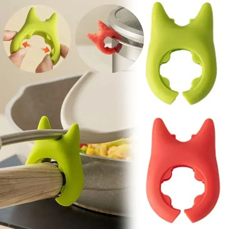 Multifunctional Silicone Spatula Holder & Spoon Rest | Anti-Overflow Pot Clip | Anti-Scalding Kitchen Utensil Rack | Heat-Resistant Cooking Gadget for Home Use