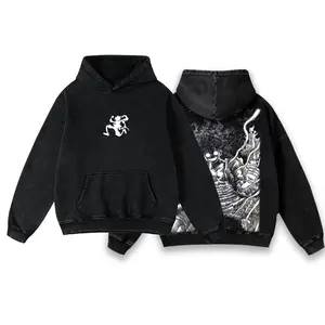 Acid Wash Lightweight Cotton Hoodie Lufi JoiBoi One Pice Ger5 RetroVintage Unisex Anime Manga Anime Fan Gift Vintage Hoodie Mens Hoodies Fabric Pattern Mens Clothing Mens Hoodies Casual Black Oversized