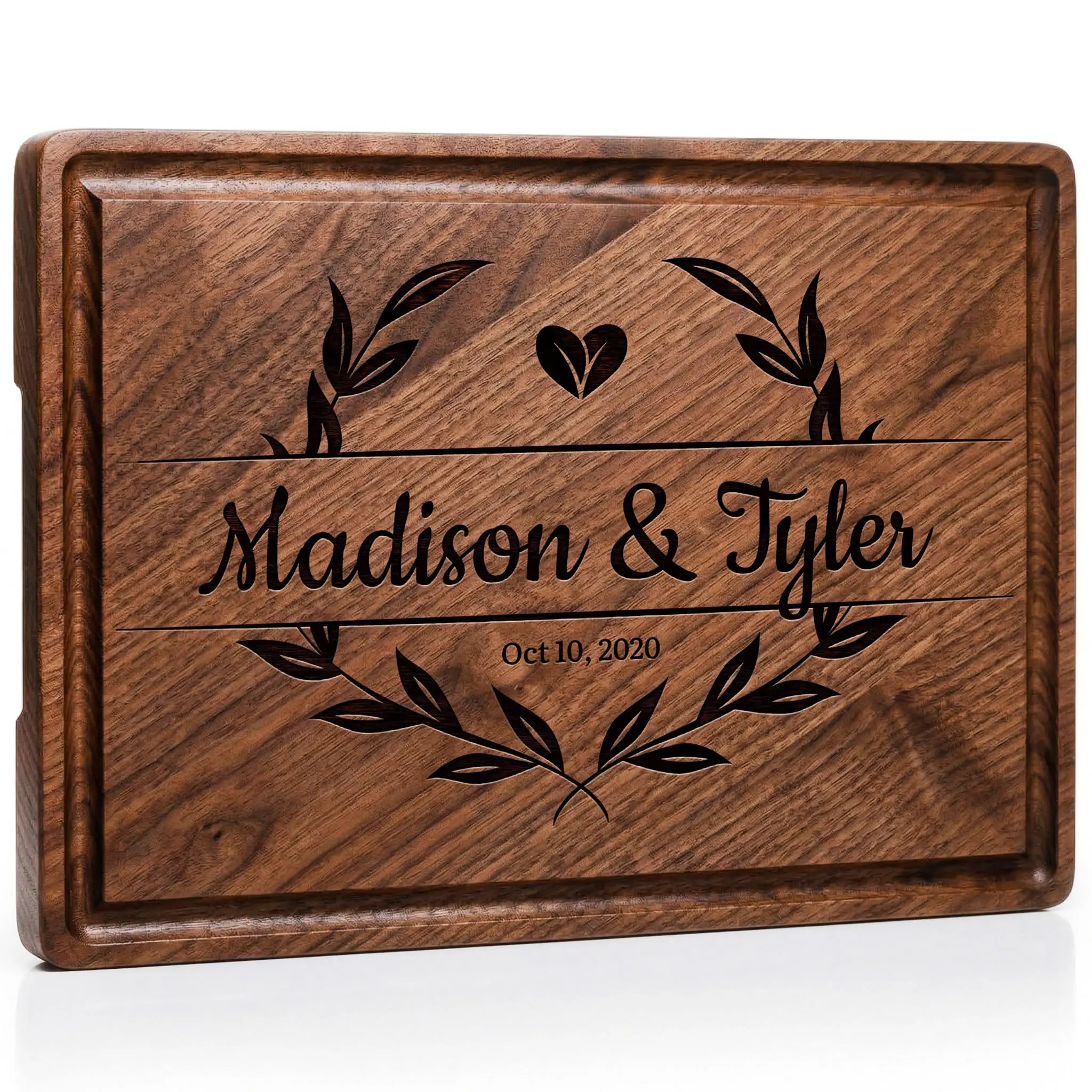 ArtPix 3D Personalized Cutting Board, Custom Engraved Wood Charcuterie Board, Housewarming, Wedding, Anniversary & Family Gift