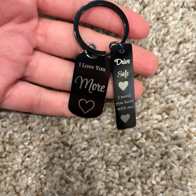 Custom Personalized Handmade Stylish Unisex Anti-Rust Keychain, Customized Keychains for Fashion Accessory Use