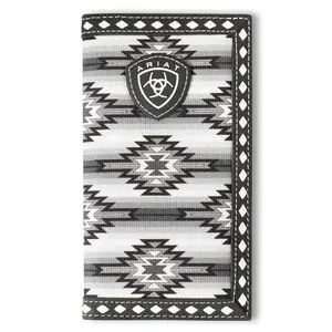 Ariat Diamond Lace Southwest (Black/White) - Men's Rodeo Wallet