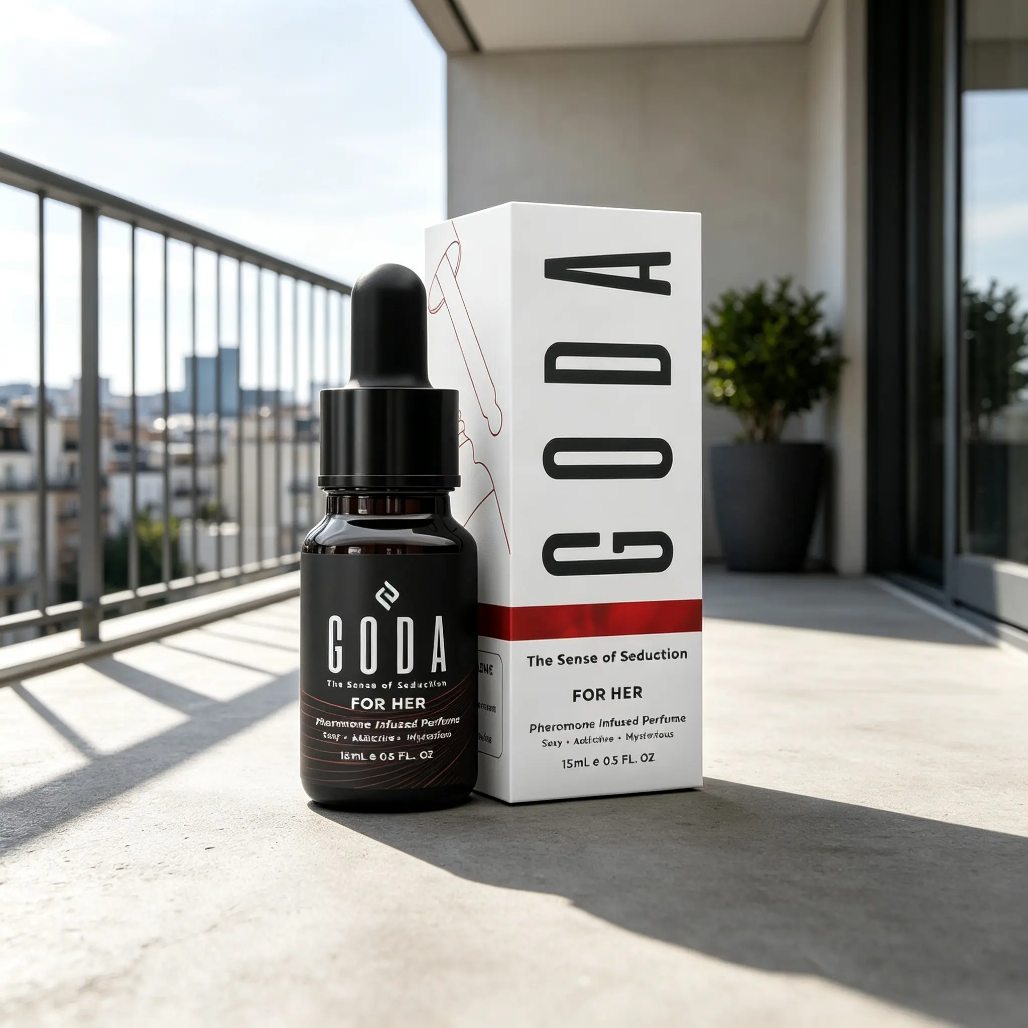 GODA Pheromones Perfume for Women The Original 0.50 Fl Oz 15ml｜Long‑Lasting Jasmine Rose Fragrance, Vegan & Cruelty‑Free