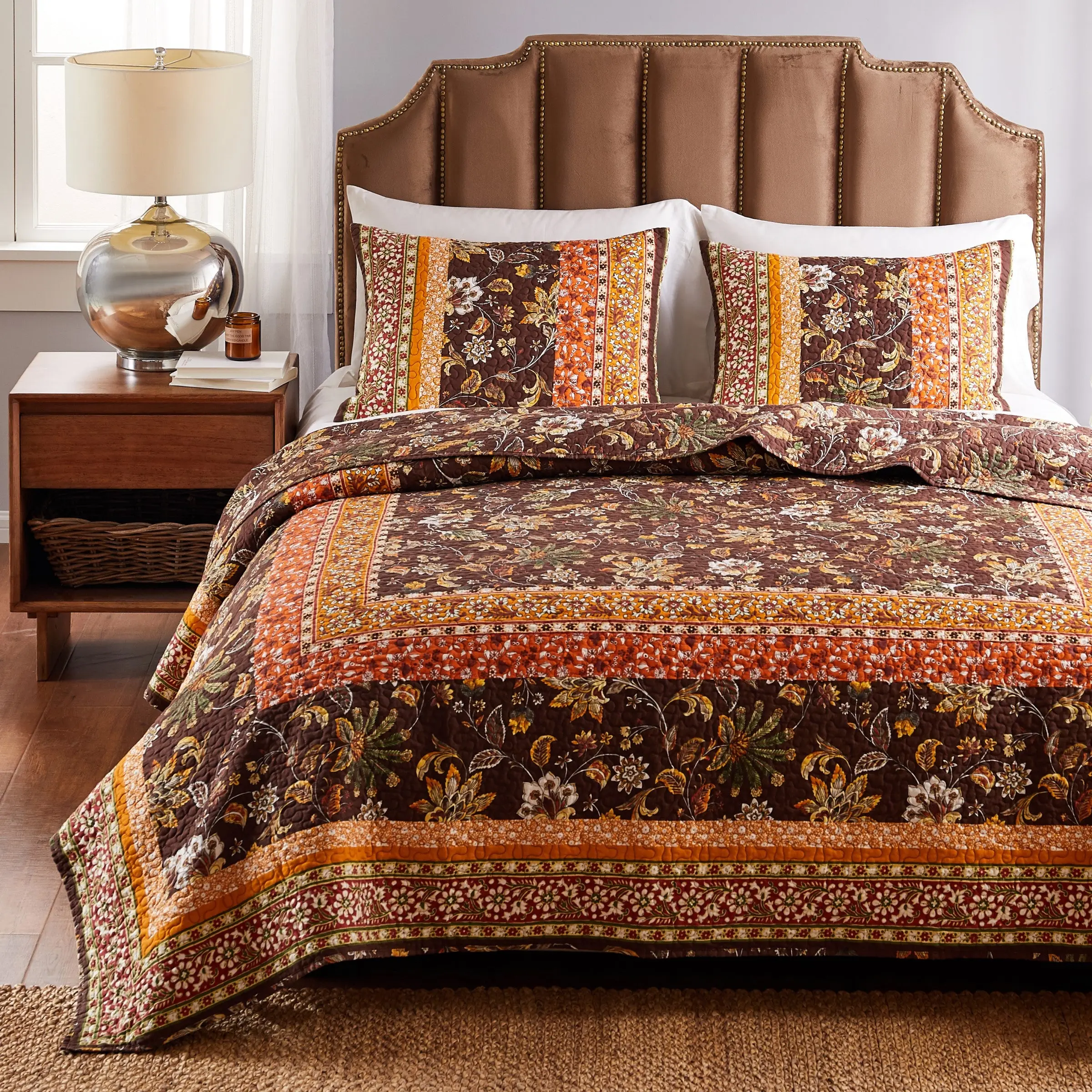 Greenland Home Audrey GL-2108AMST 2-Piece Twin/XL Quilt Set