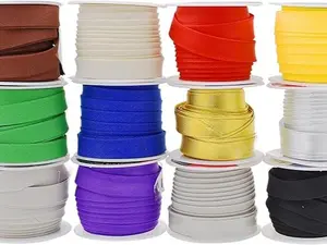 Crafts Double Fold Bias Tape for Sewing - 55 Yds Aquamarine Bias Tape Double Fold 1/2 Inch Hem Quilt Binding Aquamarine Seam Binding Tape - Fabric Piping Bias Binding Tape