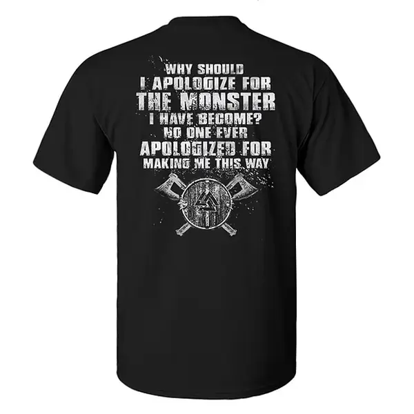 Why Should I Apologize For The Monster Print T-shirt, Hoodie & Sweater | Unisex Sizes S-5XL