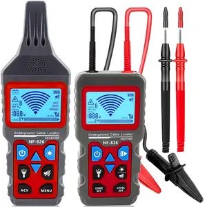 NF-826 Underground Wire Locator &  Tracer/Buried Wire Tracer and  Locator/Under Ground Circuit Tracer,for  Fence Cables Irrigation Control Wires,Tone Generator Kit (Professional Grade)