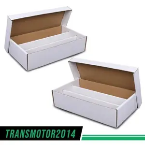 CROSSDESIGN 3000 COUNT CORRUGATED CARDBOARD BASEBALL TRADING CARD COIN SLABS STORAGE BOX 2PC