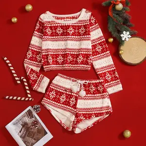 Women's Plaid Cozy Fall Pajama Set with Fluffy Coral Fleece Loungewear Long Sleeve Top and Pom Pom Drawstring Shorts for Winter Sleepwear Soft Coral Fleece Homewear Fashion