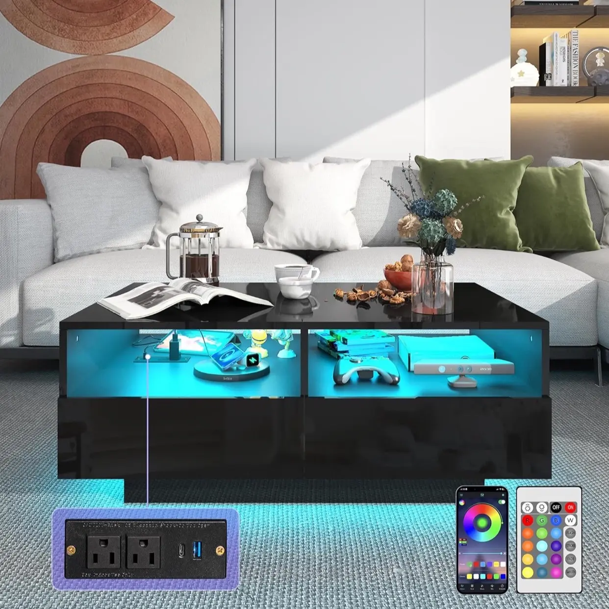 Lighting coffee table Lighting coffee table