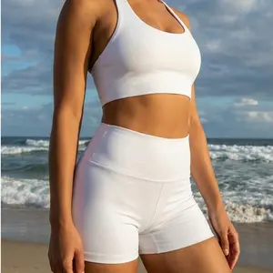 The Serenity Short in White - Extra High-Rise Silhouette with 1" Inseam for Comfort & Flattery - Perfect for Slow Mornings & Sunlit Strolls