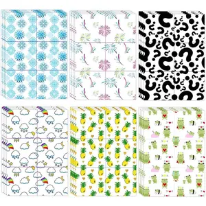 Pack of 60 Release Papers for  Painting Tool Decorative Paper Cover Replacements Snowflakes Cloud Pineapple Frog Decor for 5D DIY Painting Accessories (105x74mm,6 Styles, 10 Each)