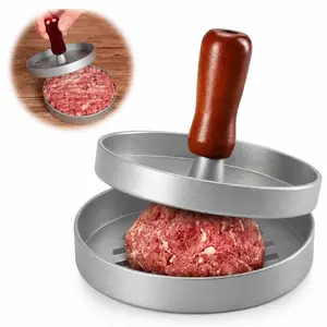 Single Non-Stick Burger Press Maker, for Home Kitchen Grill Barbecue Cooking, Manual Food Press Tool, Labor-saving Flat Mold for Pressing Beef Meat Cheese Patties