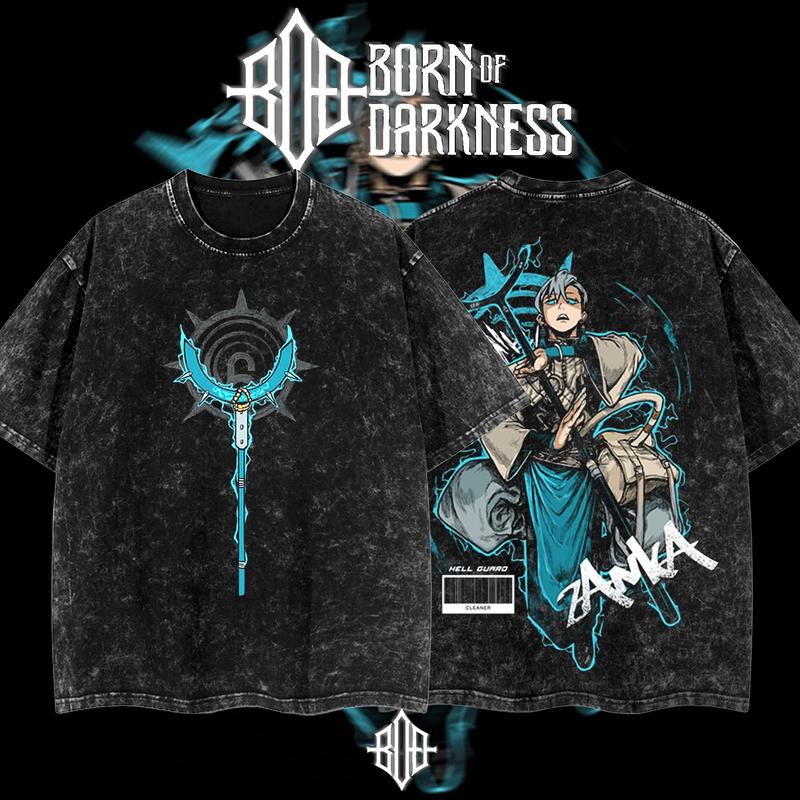 BornOfDarkness - Zanka Gachiakuta Vintage Unisex Oversize Anime Manga ...