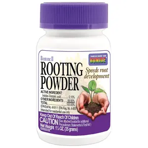 Bonide Bontone II Rooting Powder, 1.25 oz Ready-to-Use Dust for Houseplants and Transplants Speeds Root Development