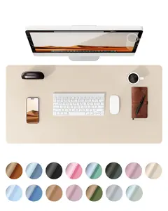 Leather Desk Pad Protector, Office Desk Mat, Large Mouse Pad, Non-Slip PU Leather Desk Blotter, Laptop Desk Pad, Waterproof Desk Writing Pad for Office and Home