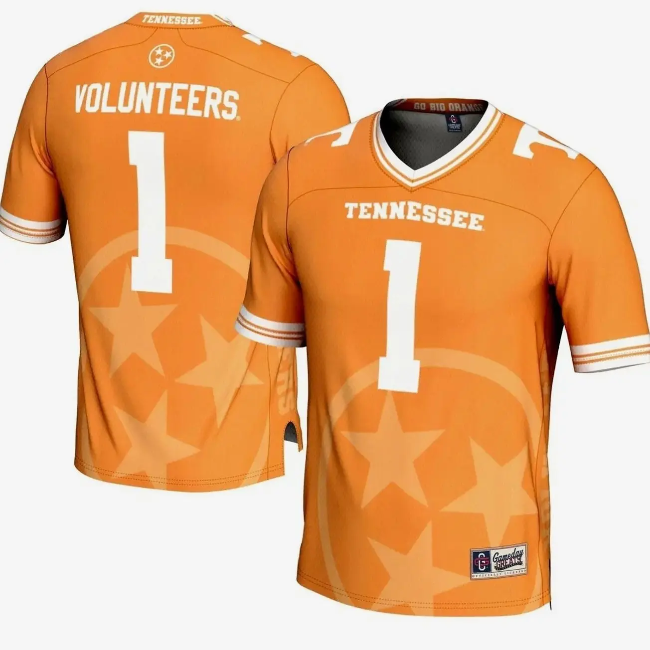 Tennessee Volunteers #1 GameDay Greats Tennessee Orange Icon Print Football Fashion Jersey
