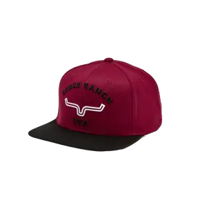 Kimes Ranch Unisex Arched Dark Red Trucker Hat UHA0000013-RD