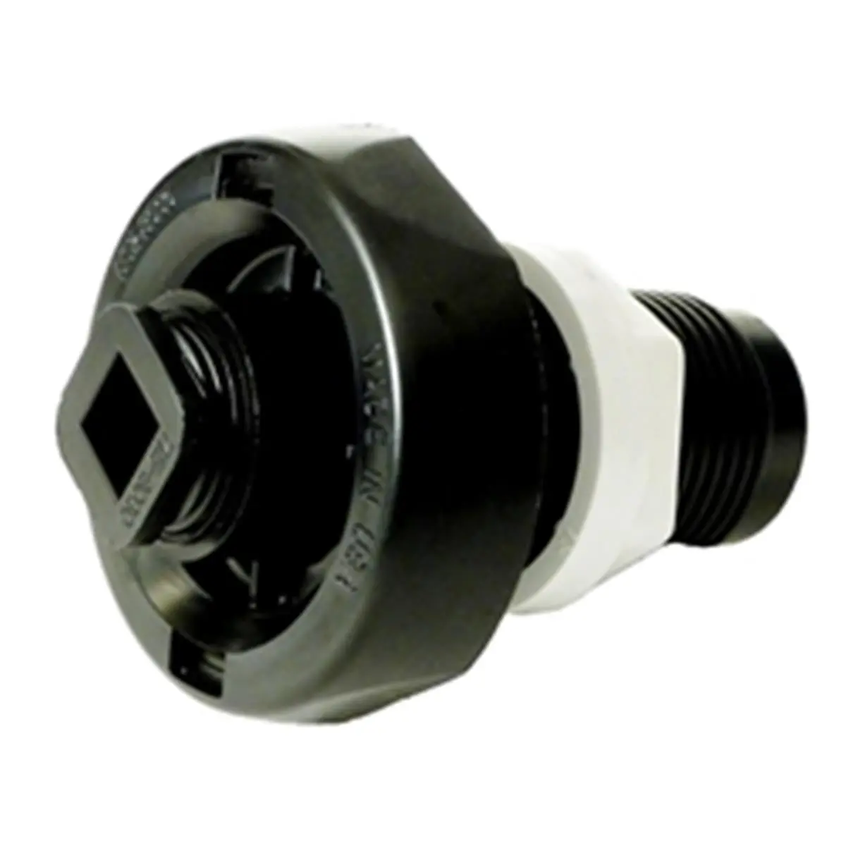 212 MAIN Waterway Plastics Black Drain & Fill Valve - Pool Drain Valve