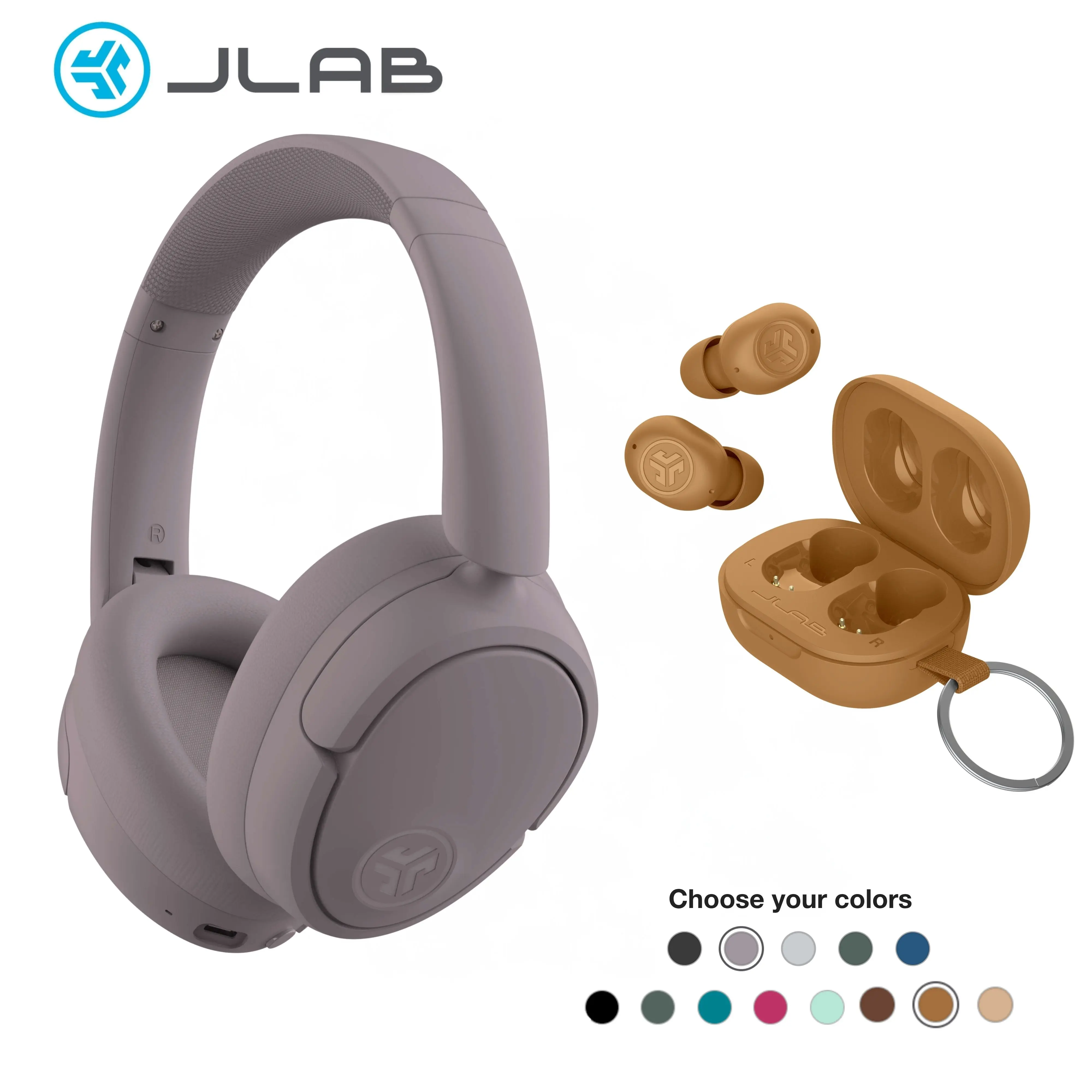 [Your Choice Bundle] JLab JBuds Lux ANC Headphones + JBuds Mini Earbuds Bundle summerwins