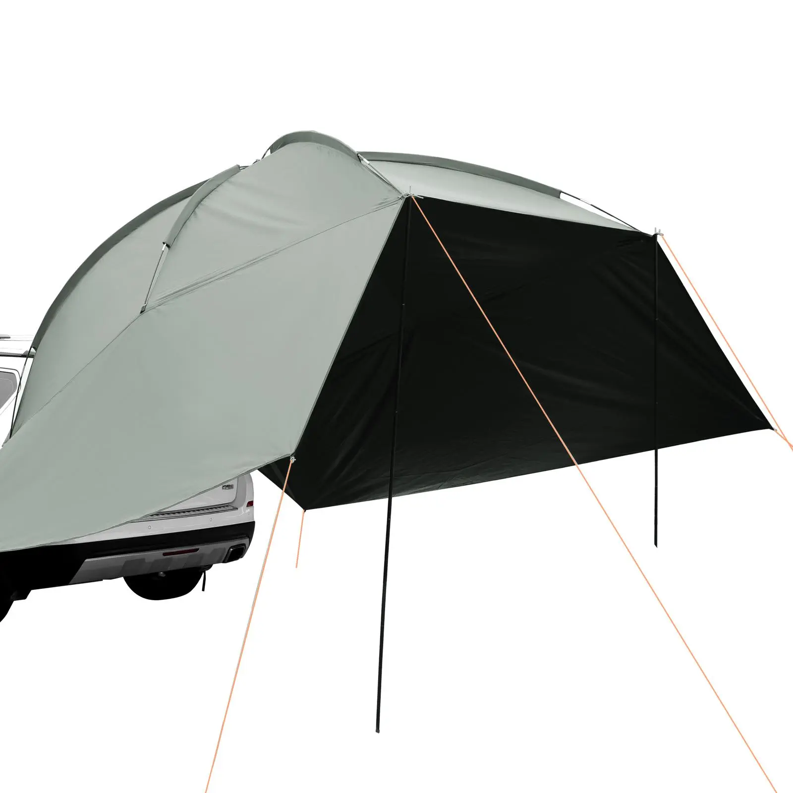 【SummerFinds】VEVOR Vehicle Awning, Large 10' x 7' Shade Coverage Car Side Awning, PU2000mm UV50+ Car Awning with Extended Side Canopies and Portable Storage Bag, Suitable for Truck, SUV, Van, Campers