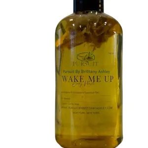 Pursuit By Brittany Ashley Wake Me Up Lemongrass & Eucalyptus Body Wash Soap Cleansing Skin Repair Body Care Aroma Daily Comfort Cleanser Skin Care natural skincare