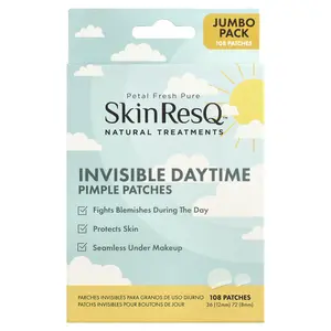 Petal Fresh SkinResQ™ Natural Treatments, Invisible Daytime Pimple Patches, 108 Patches