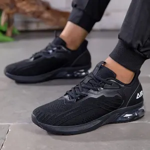 Mens Air Cushion Running Shoes Non Slip Fashion Sport Gym Jogging Tennis Fitness Sneakers Walking Tennis