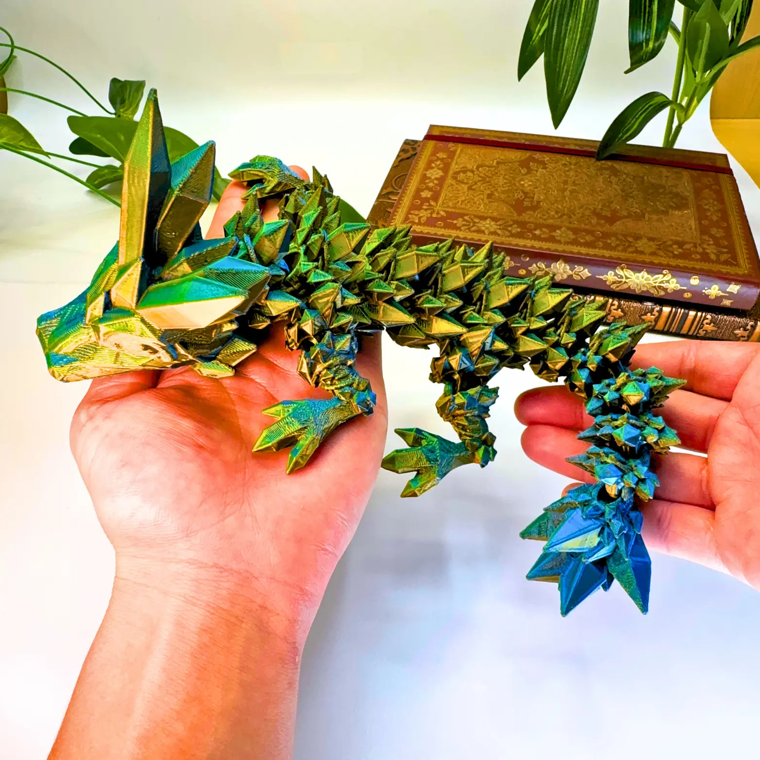 12IN Baby Crystal Dragon Fidget Toy Decor, 3D Printed