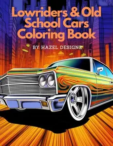 Low riders & Old School Cars Coloring Book