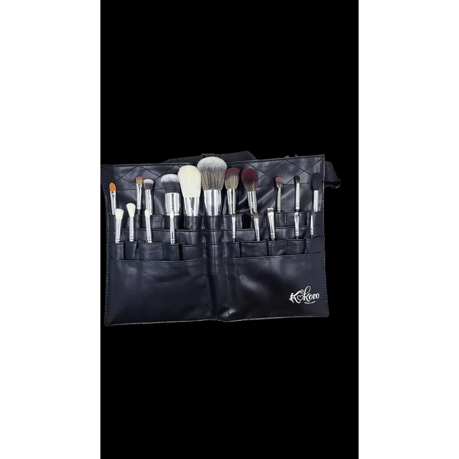 Professional Makeup Brush Belt for Organizing and Storing Brushes
