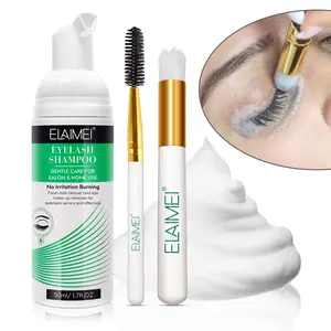 ELAIMEI Eyelash Cleanser features a rich, deep-cleansing lather that effectively removes waterproof eye makeup, excess oil, and dirt. It delivers powerful cleansing while nourishing your lashes, helping to improve dryness and brittleness and leaving your