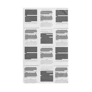 Redacted Files Pattern Hand Towel