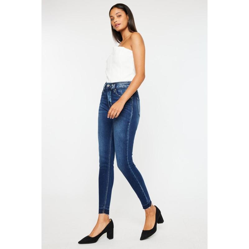 Kancan Full Size High Rise Ankle Skinny Jeans robin jeans  women