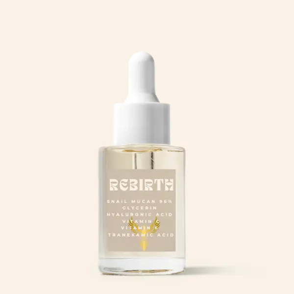 Rebirth by The Clean Method Rejuvenating Snail Mucin 96% Serum - Hydrate, Add Suppleness, Improve Hyperpigmentation,, Anti-Age