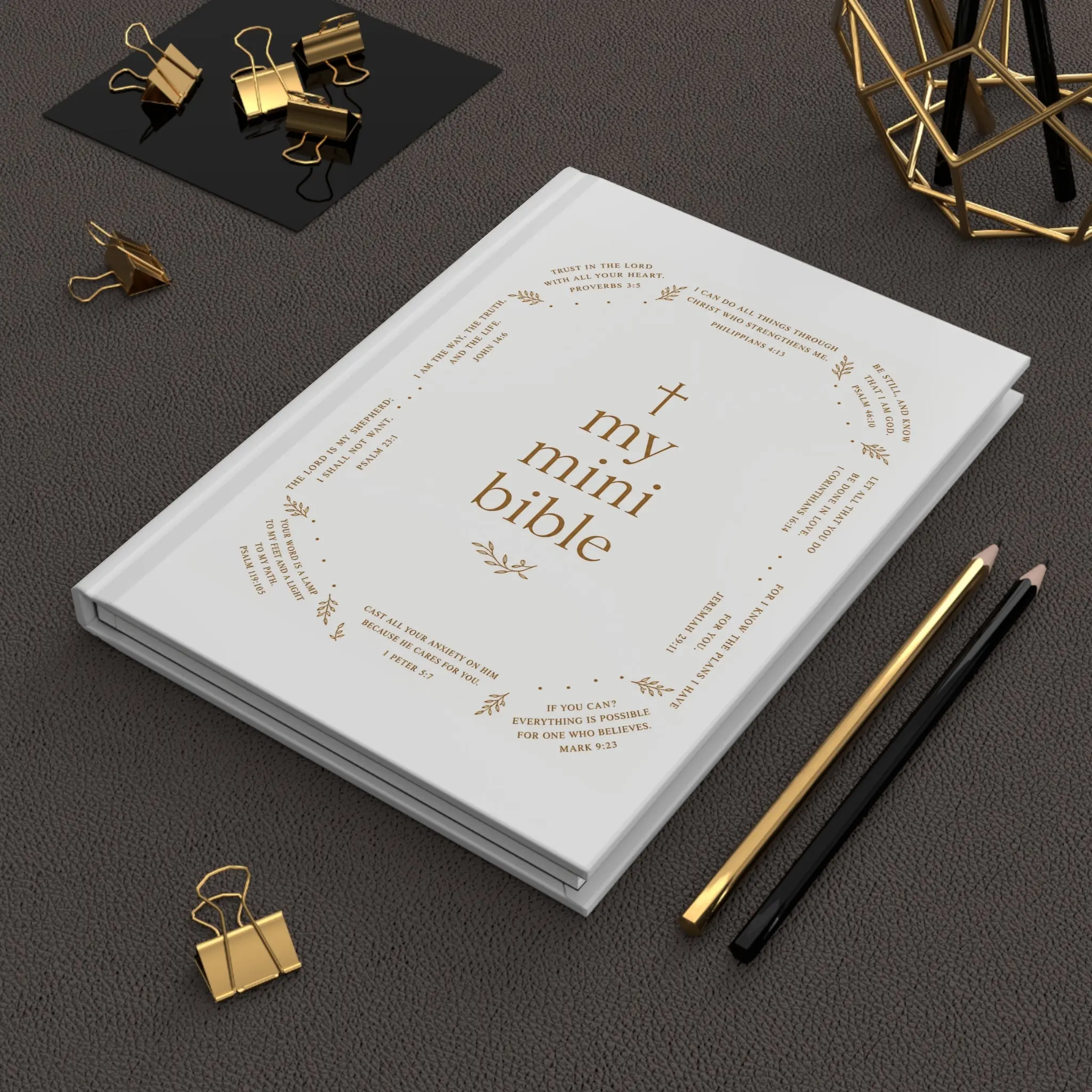 My Mini Bible Hardcover Journal — Christian Prayer & Scripture Keepsake