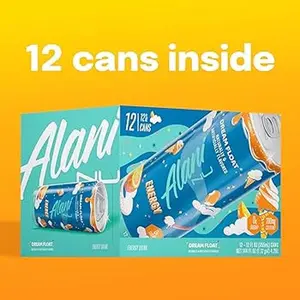 Alani Nu Energy Drink Dream Float 12 Pack 12oz Cans Zero Sugar 200mg Caffeine Boosting Beverage