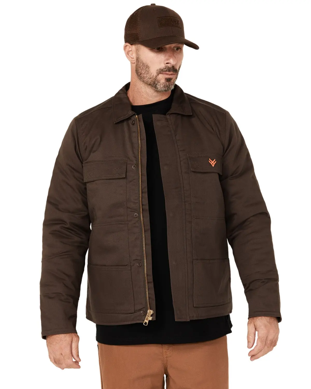 Hawx Men's Men'S Fr Solid Car Coat - Hxfrfa24o33-Bn