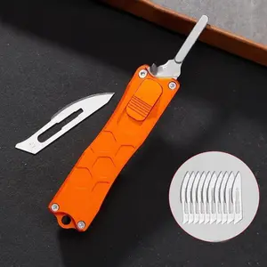 Kitchen peeling tools, diy and professional use, gentleman's EDC scalpel - Halloween Gifts, kitchen peelers, camping, (Gift blades 10pcs Vegetable Cutter Vegetable Slicer Utensils Cutting lightweight edc multi-tool essential
