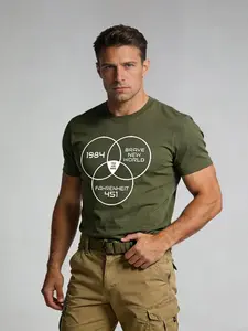 Geeksoutfit 1984 Dystopia Graphic Tee Unisex – “You Are Here” Venn Diagram Design Cotton Casual Crewneck T-Shirt for Men Women