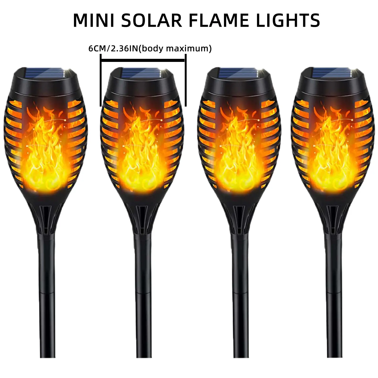 Flame Effect LED Torch Lights Set of 4/10, Outdoor Garden Lawn Decorations, 12led Flame Lamp for Yard & Patio Lighting, Solar Ground Light, Solar Outside Lights, Outdoor Lights Lamps, Outdoor Landscape Lighting, Outdoor Light Fixtures