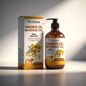 Ginger Massage Oil, Ginger Care Essence Oil, Body Massage Daily Care, Tighten Skin, Essential Oils for Relaxing & Revitalizing, Skin Tightening Oil, Plant, Gentle