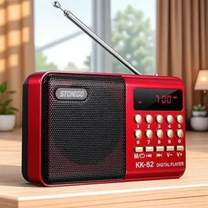 Portable FM Multifunctional Radio Bluetooth Speaker MP3 Player -, Rechargeable, Waterproof Dustproof, Lightweight Retro Design, Hi-Fi Sound, TF Card USB, Hands-Free Calls, Voice Assistant, Long Battery Life - Sports Camping Car Home Essential