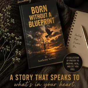BORN WITHOUT A BLUEPRINT by Anthony Lewis - Inspirational Quote for Resilience and Persistence