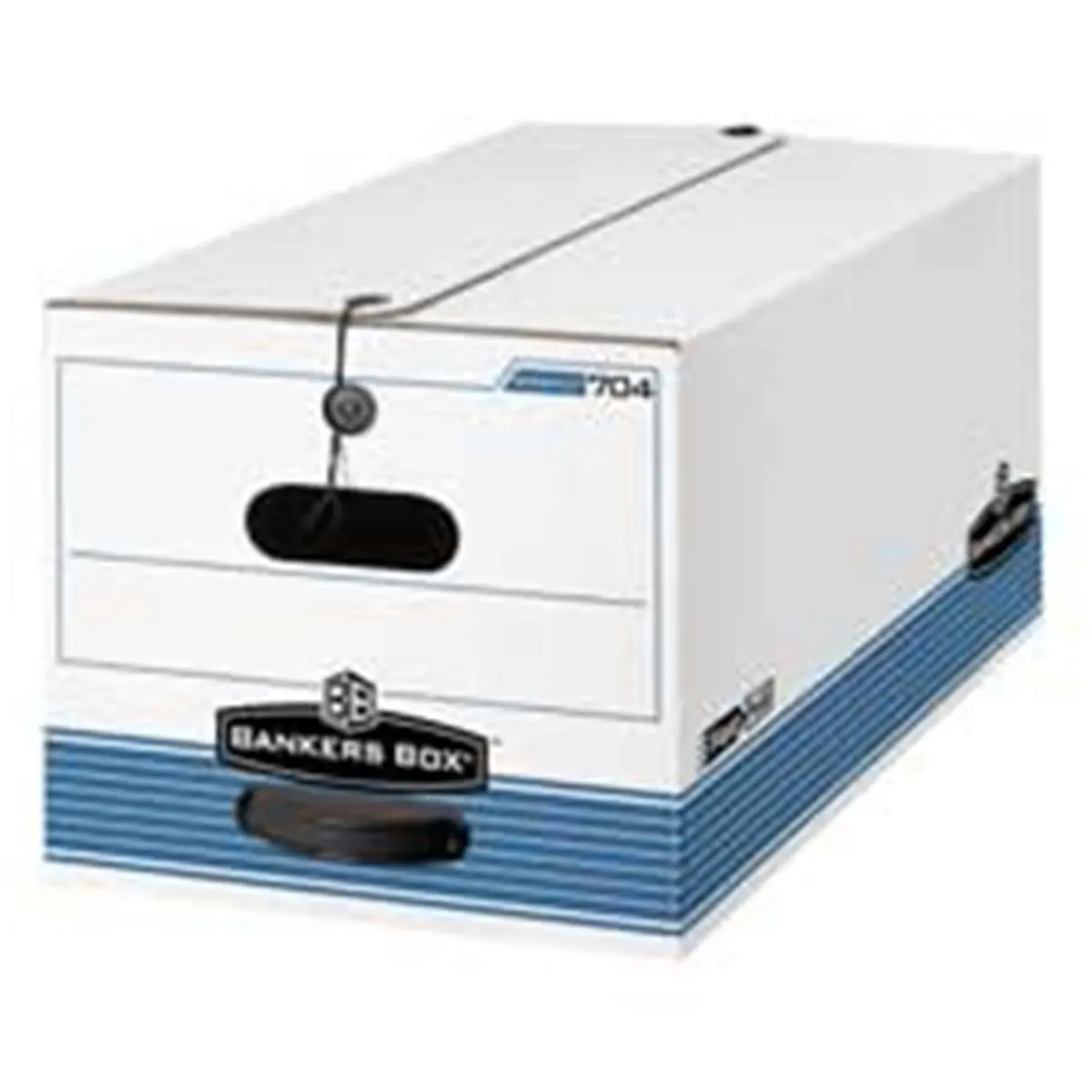Fellowes Mfg. Co. FEL Stor-File Medium-Duty Storage Boxes - Letter Size, 12in x24in x10in, 12-CT, White, 500 lb Capacity, 65% Recycled Material, String-And-Button Maximum Security, Fastfold 1-Step Assembly, Stackable, Stack Up to 5 Units
