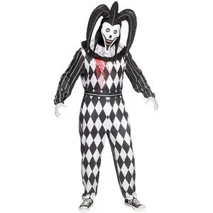 Men's Smiler Dark Jester Costume