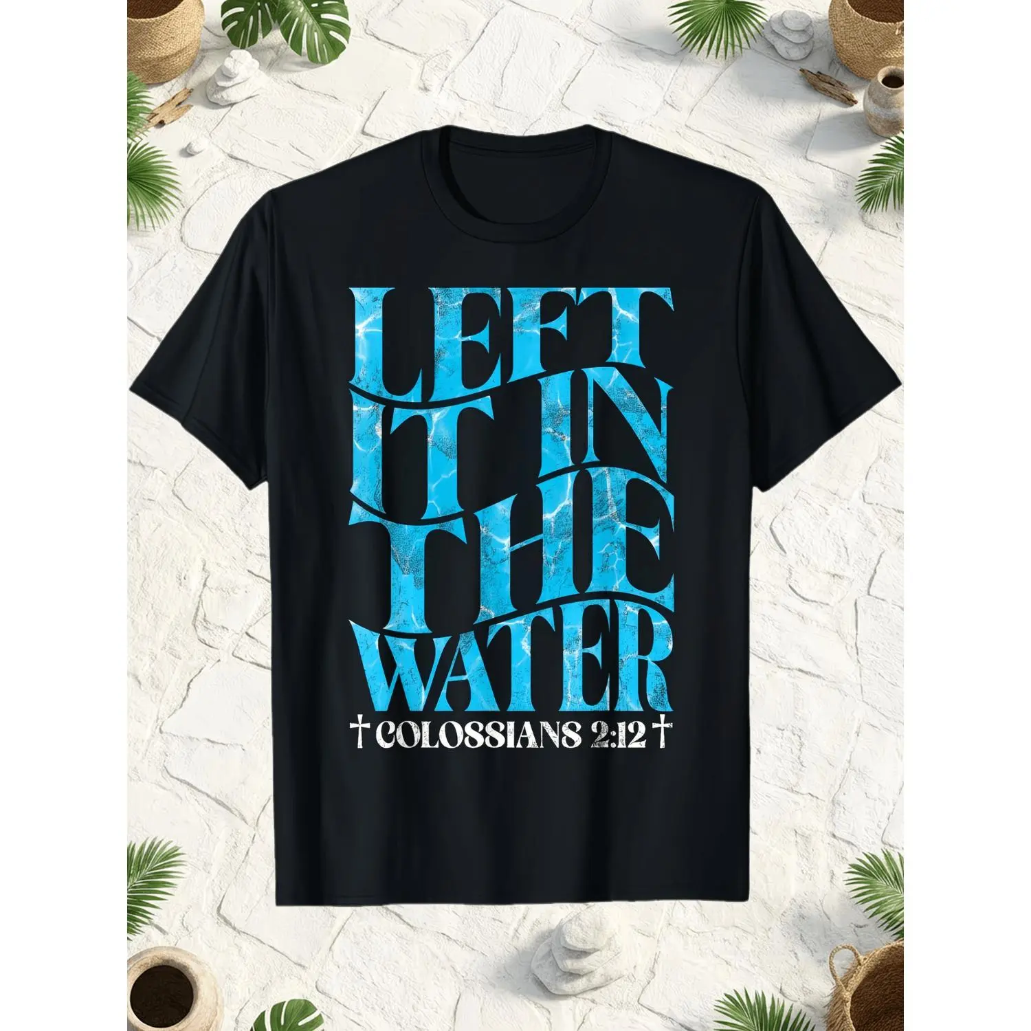 Unisex Baptismal Cotton TShirt with Soft Crew Neck Designed for Church Events and Gifts