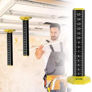 High Precision Magnetic Leveling Tool with Base, Gradient Horizontal Line Measuring Ruler for Ceiling & Floor Tiles,Equal Height Ruler Ceiling and Floor Tile Height Ruler Double Use Measuring Ruler Precisions Positioning Elevations Rule Special ruler
