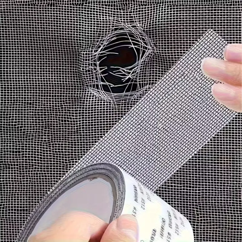 Waterproof Self-Adhesive Window Screen Repair Tape, Dormitory Door Curtain Insect Net Patch, Strong Adhesive Tear Repair Tape, Window Repair Tool, Seal, 2m78.74 Inches