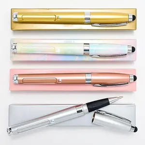 Crafts & Sewing Living Glow 4-pack Ballpoint Pen with LED Magnifier and Stylus Head