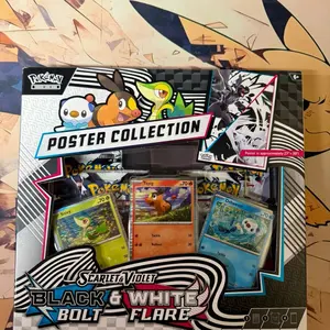 Pokémon Scarlet & Violet – Black Bolt & White Flare Poster Collection – Factory Sealed